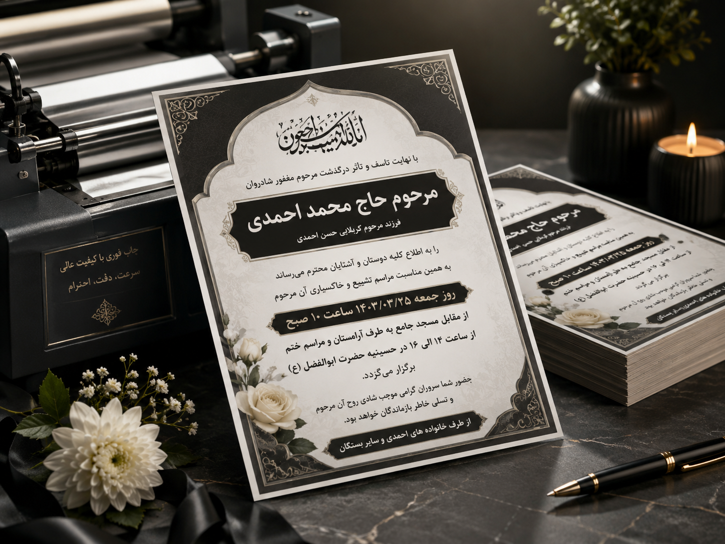 چاپ اعلامیه در تبریز